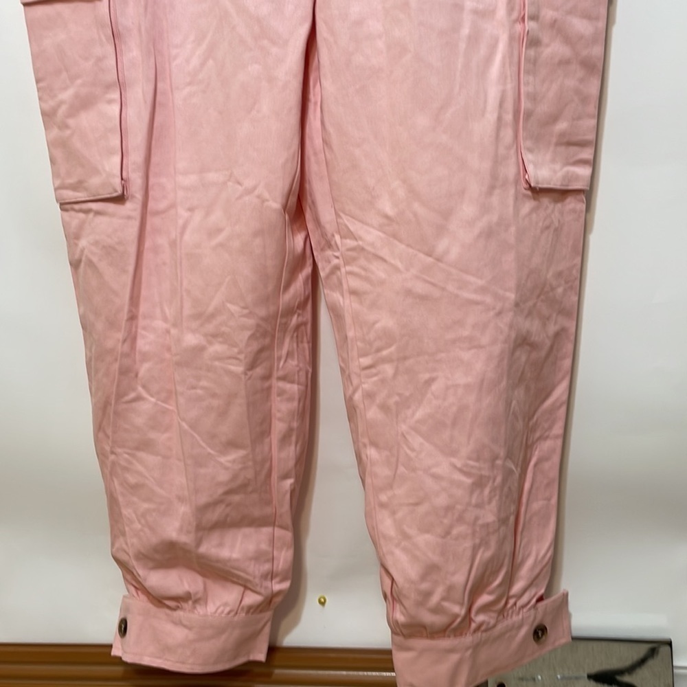 Fashion Nova 1X Taking Off Utility Jumpsuit - Pink - Picture 12 of 16